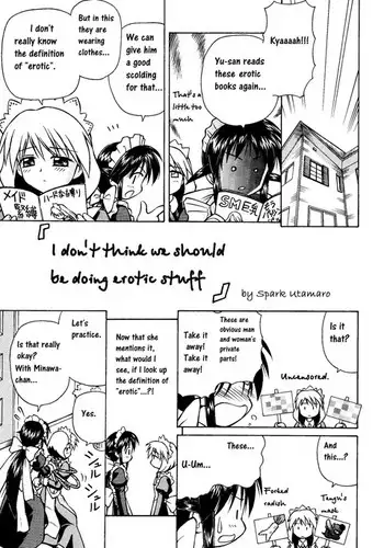 I don't think we should be doing erotic stuff